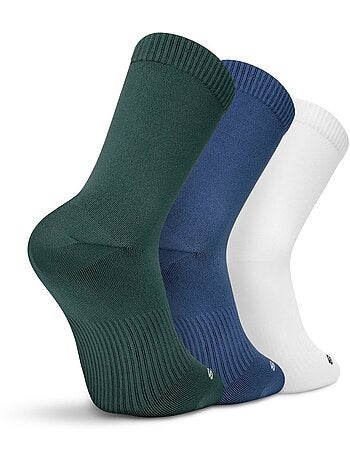 Pack de 3 meias de cano médio para ténis