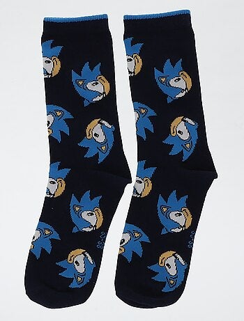 Pack de 3 meias de cano médio 'Sonic'