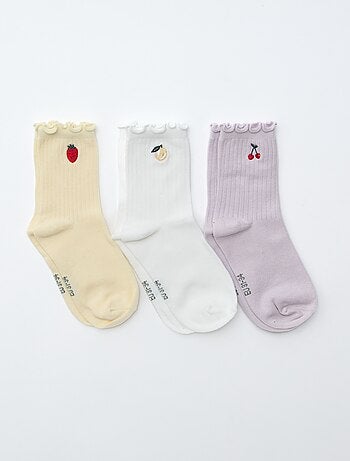 Pack de 3 meias estampadas