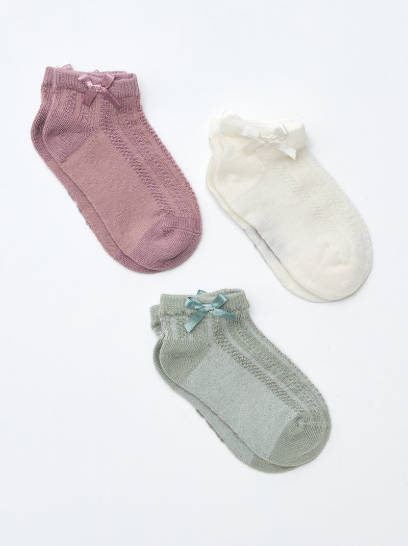 Pack de 3 meias fantasia Verde - Kiabi