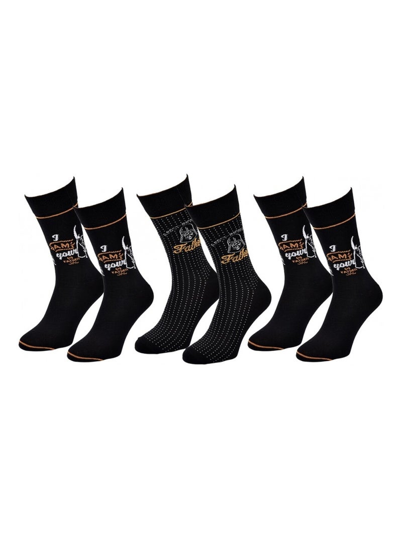 Pack de 3 meias homem DISNEY STAR WARS Preto - Kiabi
