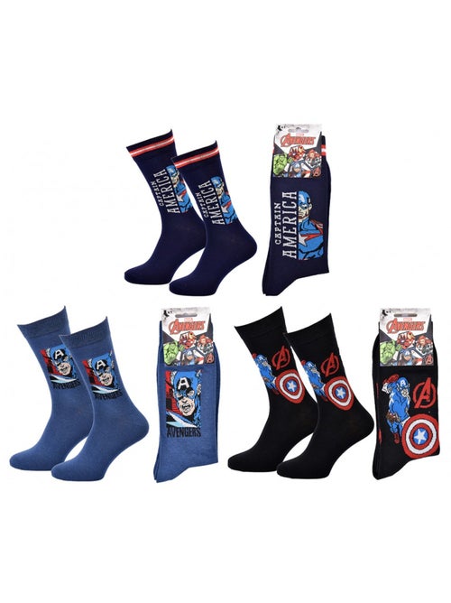 Pack de 3 Meias Homem LICENCE - Kiabi