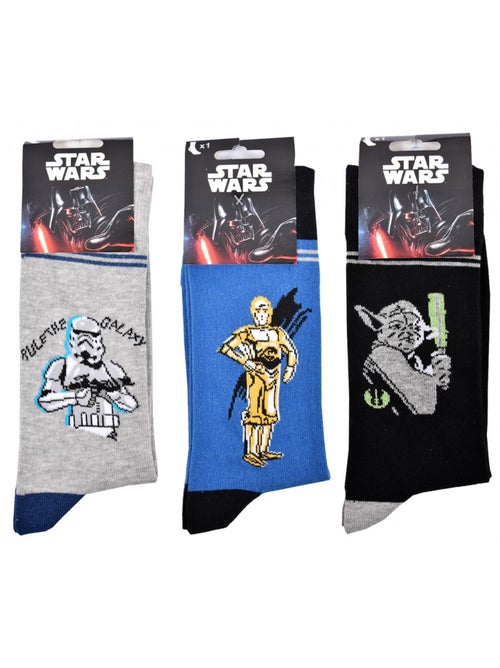Pack de 3 Meias Homem LICENCE - Kiabi Pack de 3 Meias Homem LICENCE - Kiabi