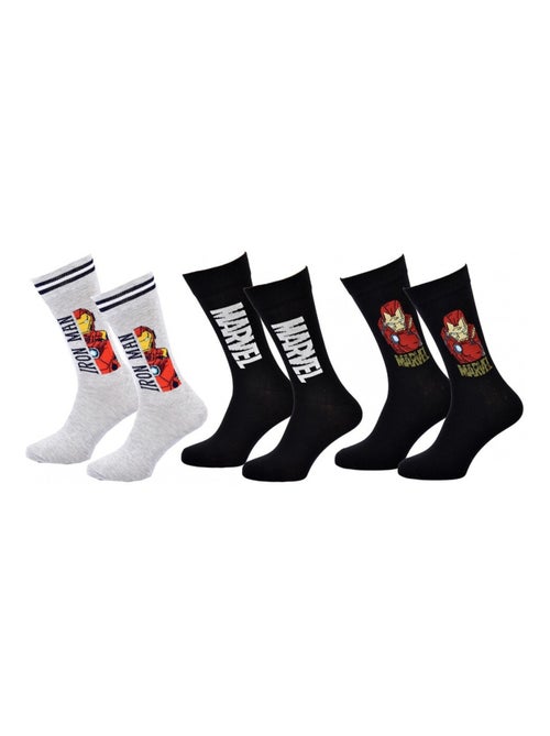 Pack de 3 Meias Homem MARVEL AVENGERS - Kiabi