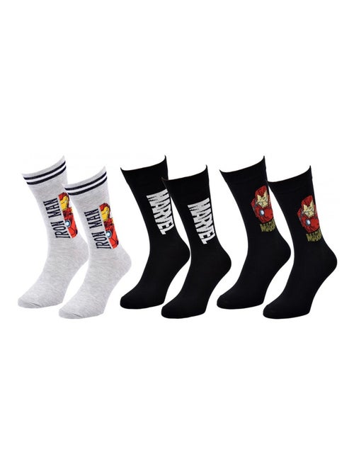Pack de 3 Meias Homem MARVEL AVENGERS - Kiabi