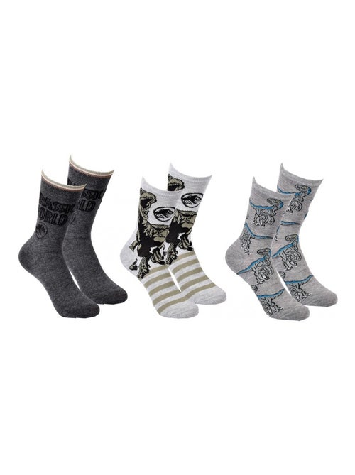 Pack de 3 Meias Rapaz JURASSIC WORLD - Kiabi Pack de 3 Meias Rapaz JURASSIC WORLD - Kiabi