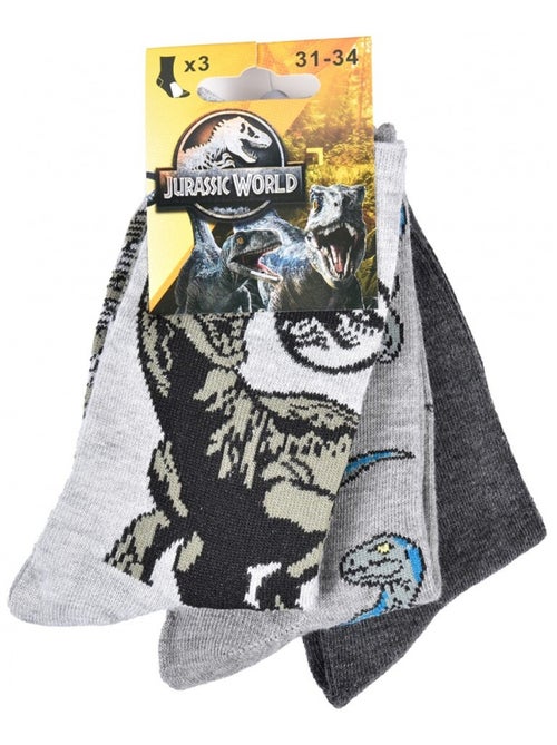 Pack de 3 Meias Rapaz JURASSIC WORLD - Kiabi Pack de 3 Meias Rapaz JURASSIC WORLD - Kiabi
