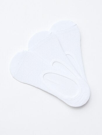 Pack de 3 meias sapatilha protetoras de pés Invisíveis