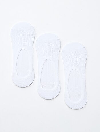 Pack de 3 meias sapatilha protetoras de pés Invisíveis