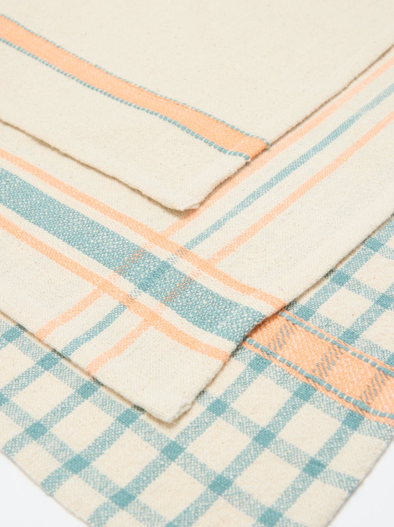 Pack de 3 panos de cozinha - Kiabi Home Azul - Kiabi