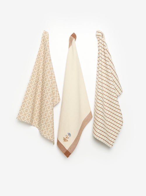 Pack de 3 panos de cozinha - Kiabi Pack de 3 panos de cozinha - Kiabi
