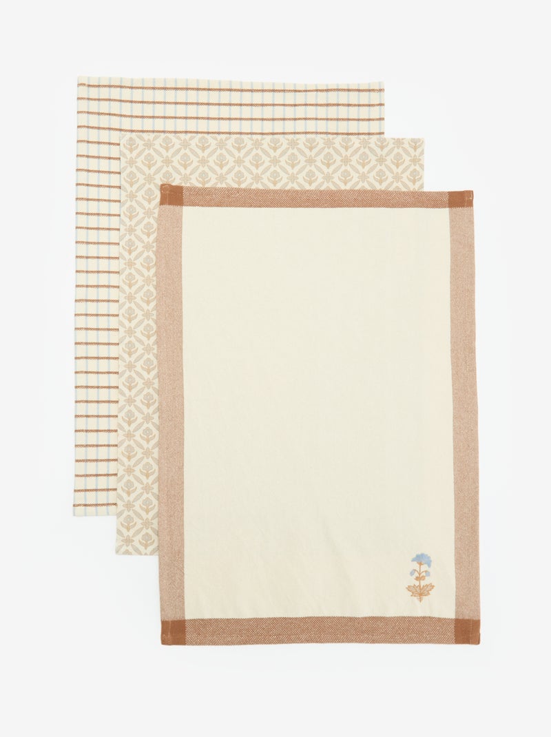 Pack de 3 panos de cozinha Azul - Kiabi