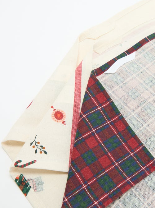 Pack de 3 panos de cozinha estampados - KIABI Home - Kiabi Pack de 3 panos de cozinha estampados - KIABI Home - Kiabi
