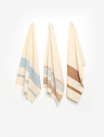 Pack de 3 panos de cozinha estampados