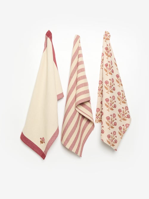 Pack de 3 panos de cozinha - Kiabi Pack de 3 panos de cozinha - Kiabi