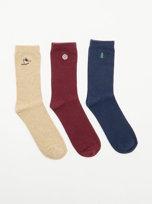 Pack de 3 pares de meias - Natal - Kiabi Pack de 3 pares de meias - Natal - Kiabi