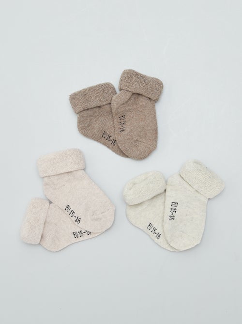 Pack de 3 pares de meias - Kiabi
