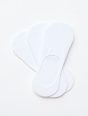 Pack de 3 pares de meias de algodão lisas