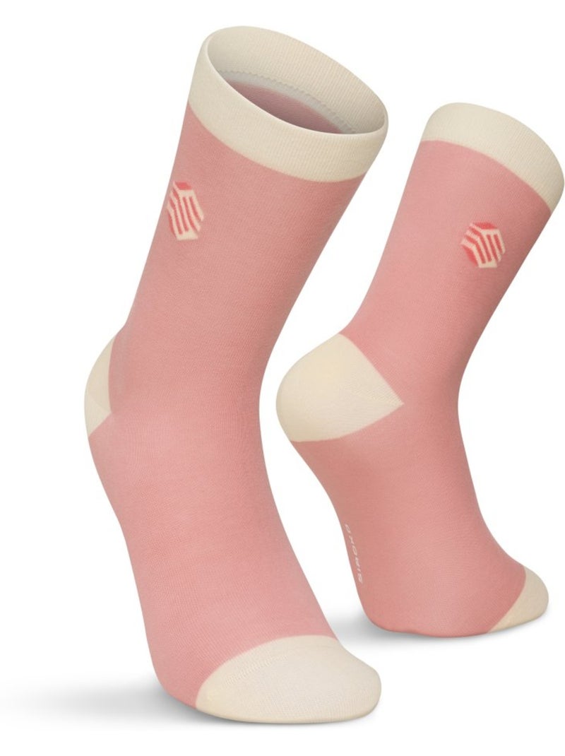 Pack de 3 pares de meias de algodão Rosa - Kiabi