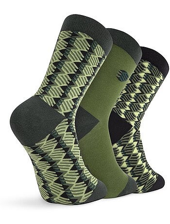 Pack de 3 pares de meias de algodão