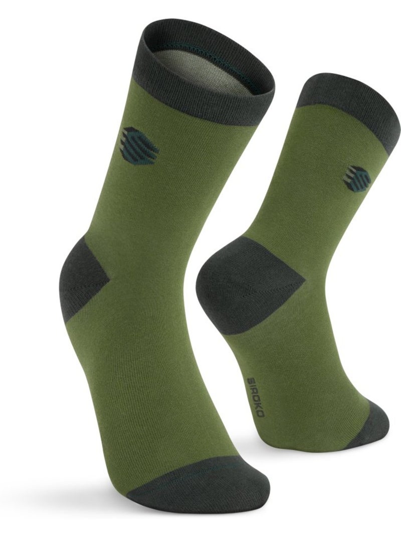 Pack de 3 pares de meias de algodão Verde - Kiabi
