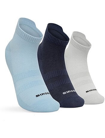 Pack de 3 pares de meias de cano baixo de algodão orgânico para golfe