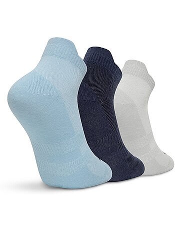 Pack de 3 pares de meias de cano baixo de algodão orgânico para golfe