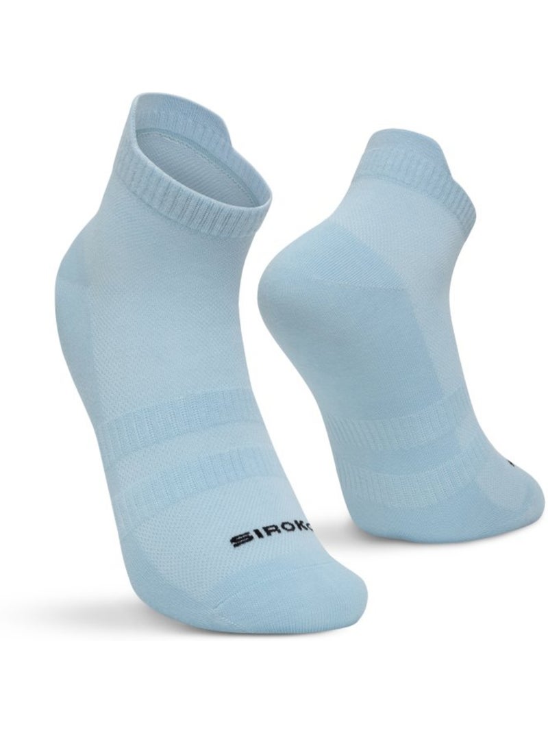 Pack de 3 pares de meias de cano baixo de algodão orgânico para golfe Azul - Kiabi