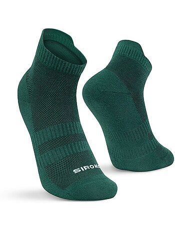 Pack de 3 pares de meias de cano baixo de algodão orgânico para golfe