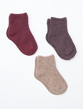 Pack de 3 pares de meias de lã