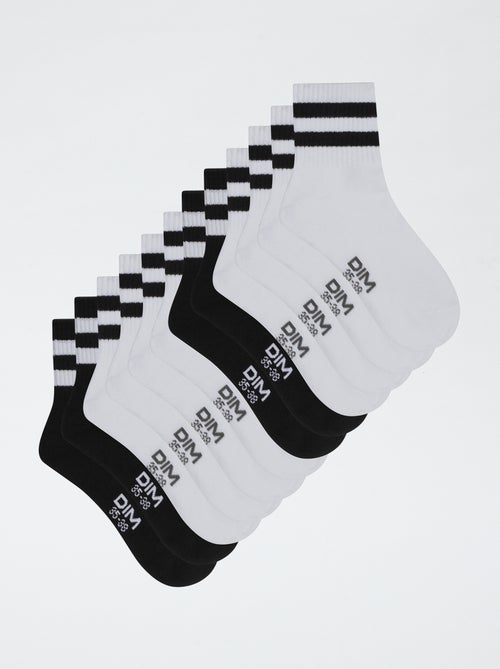 Pack de 3 pares de meias 'DIM' em algodão - Kiabi