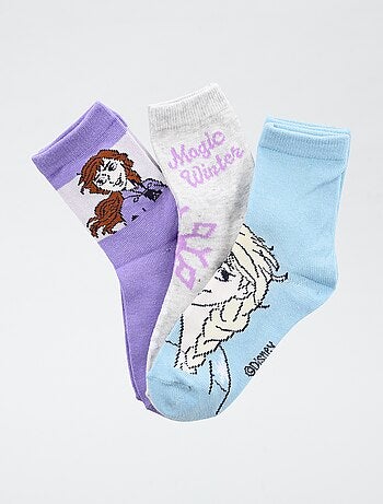 Pack de 3 pares de meias 'Disney' A Rainha do Gelo