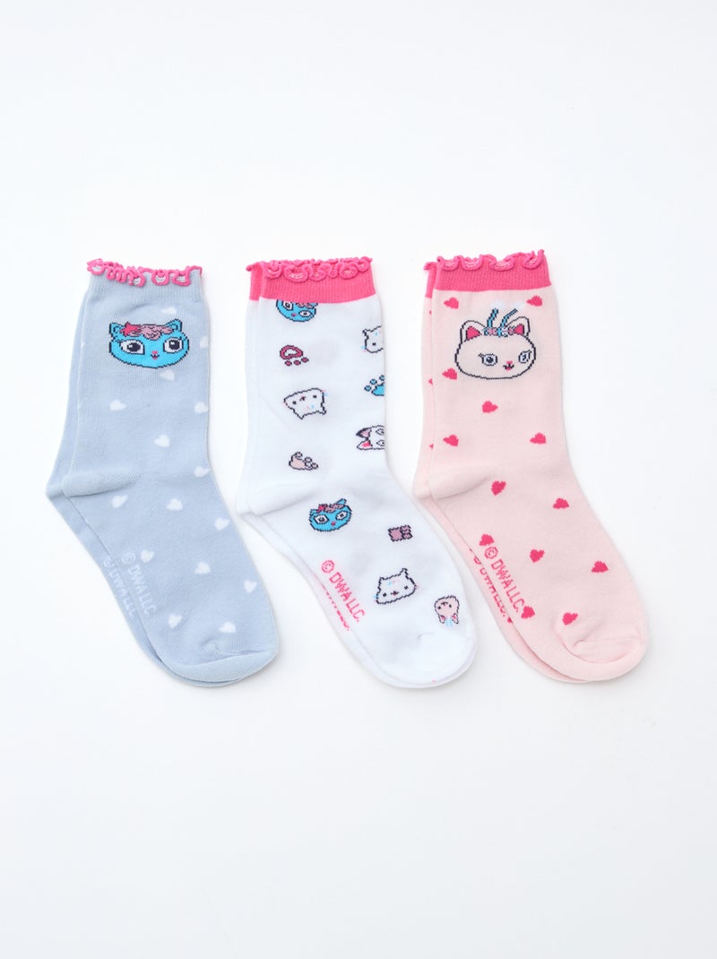 Pack de 3 pares de meias 'Gabby e a casa mágica' Azul - Kiabi