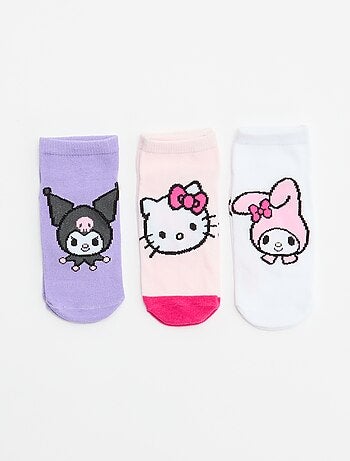 Pack de 3 pares de meias 'Hello Kitty'