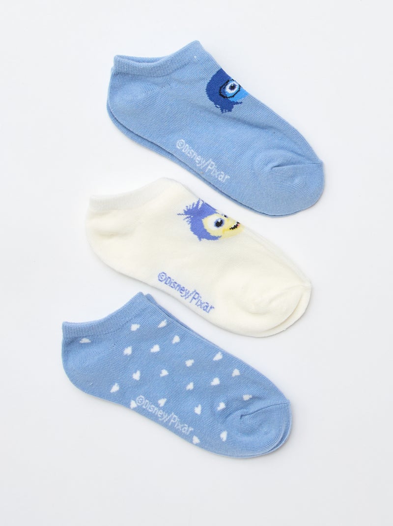 Pack de 3 pares de meias invisíveis 'Disney' Branco - Kiabi