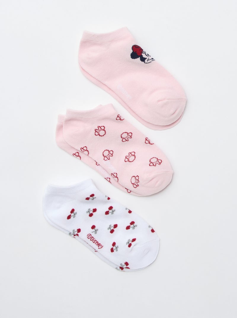 Pack de 3 pares de meias invisíveis 'Disney' Branco - Kiabi
