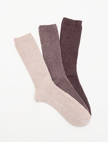 Pack de 3 pares de meias quentes