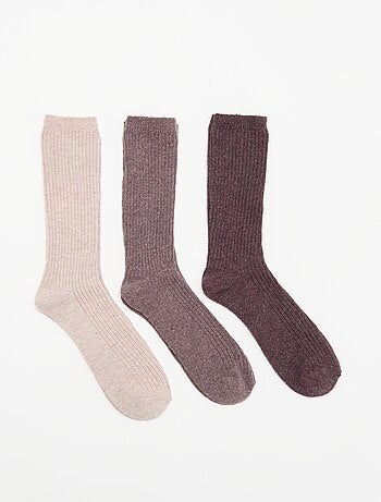 Pack de 3 pares de meias quentes