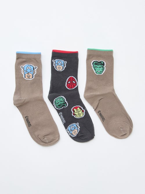 Pack de 3 pares de meias 'Spiderman' - Kiabi