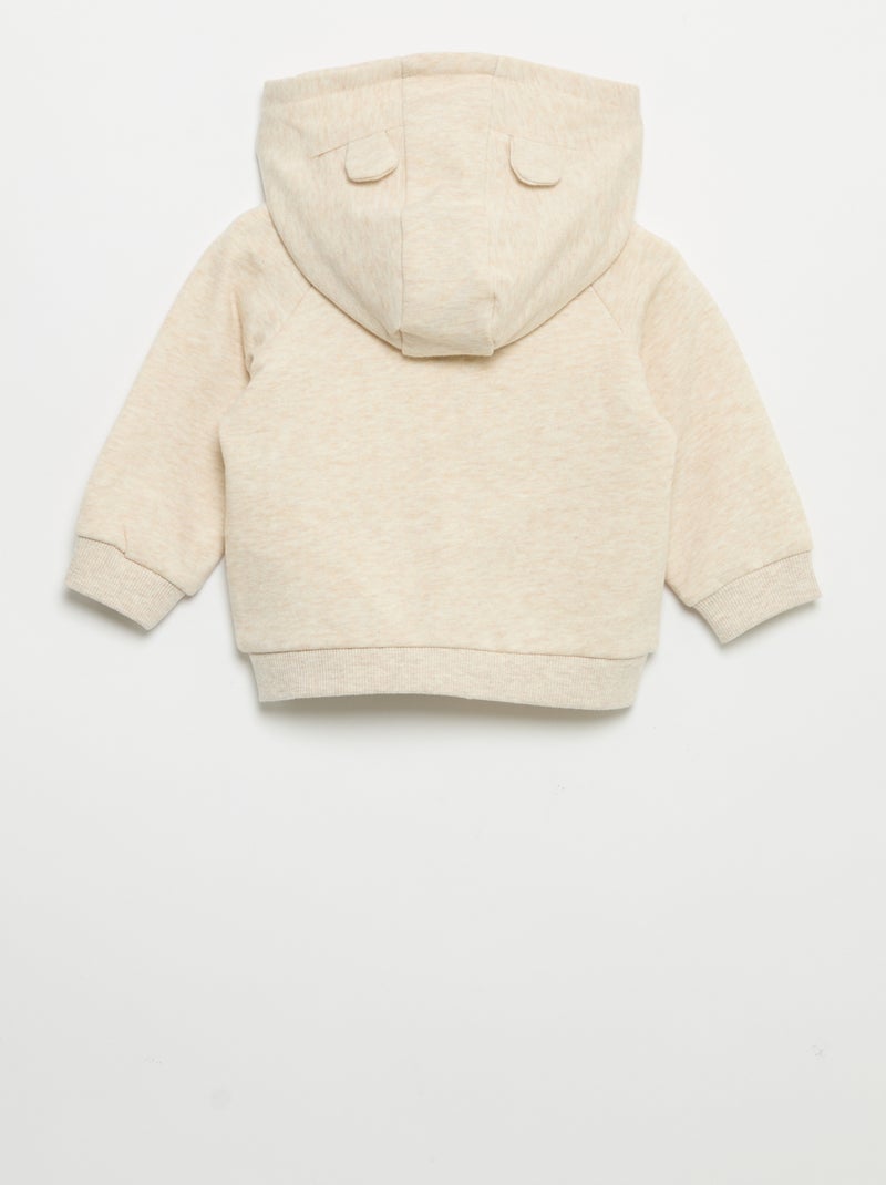 Pack de 3 peças 'Disney' - Sweatshirt + calças + T-shirt de manga comprida Bege - Kiabi