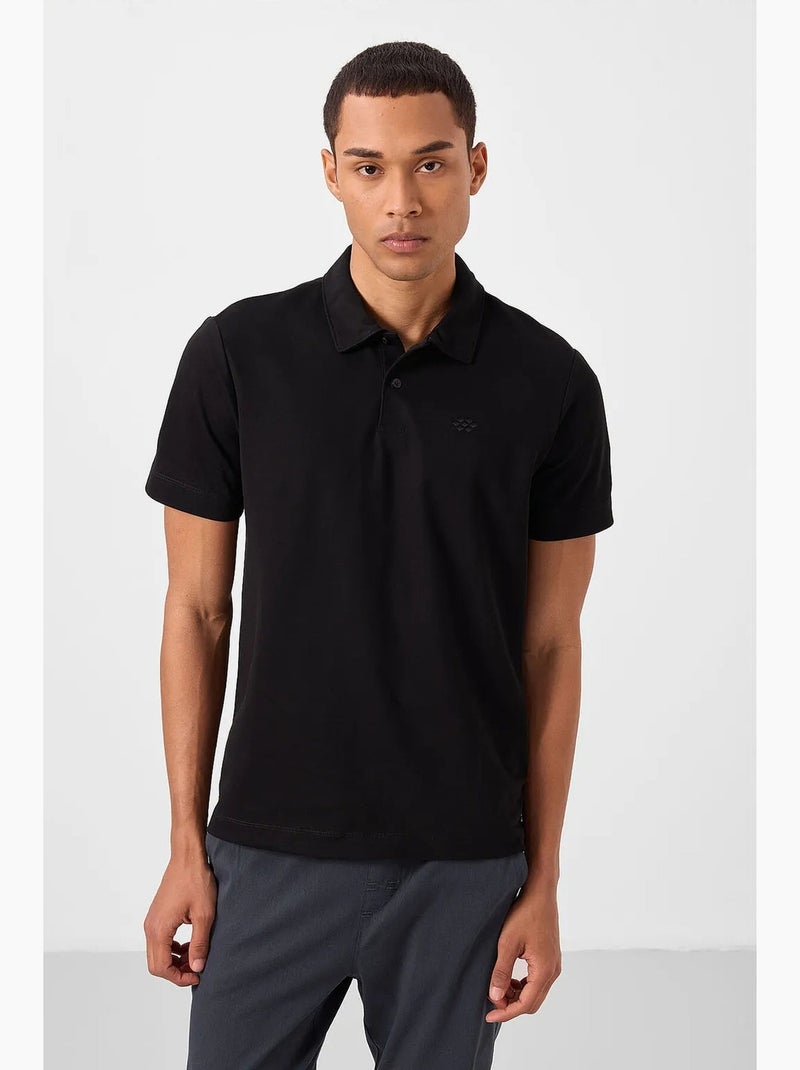 Pack de 3 polos mistura de algodão tommy Cinza-preto - Kiabi