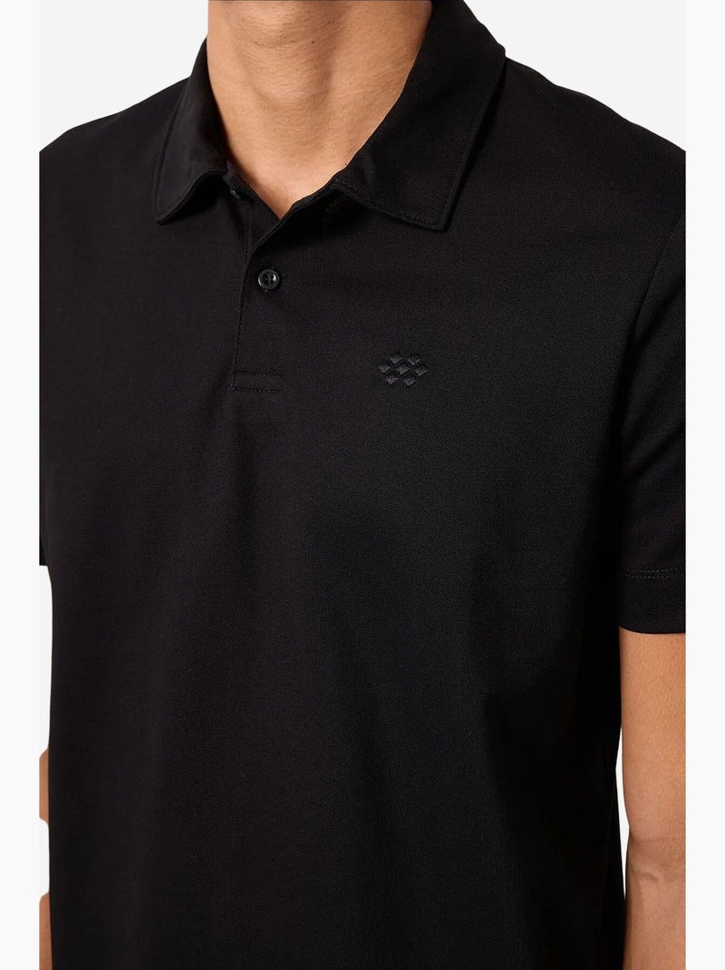 Pack de 3 polos mistura de algodão tommy Preto - Kiabi