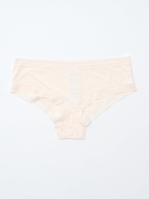 Pack de 3 shorties em microfibra com estampado - Kiabi