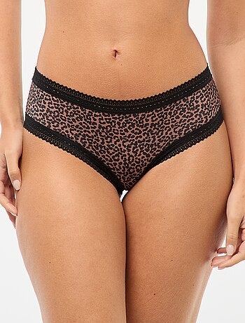Pack de 3 shorties em microfibra estampada