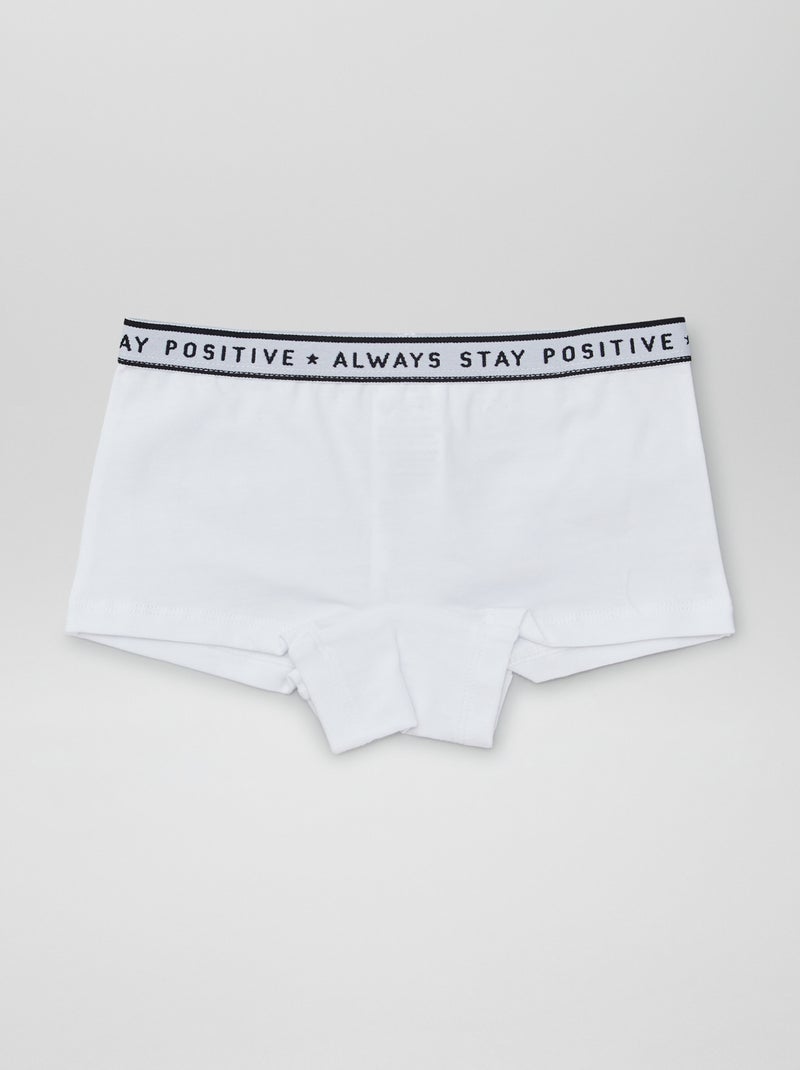 Pack de 3 shortys para mulher com padrões fantasia PRETO - Kiabi