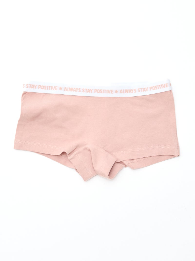 Pack de 3 shortys para mulher com padrões fantasia Rosa - Kiabi