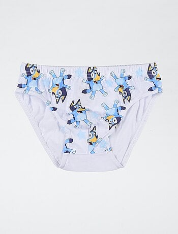 Pack de 3 slips 'Bluey' em algodão