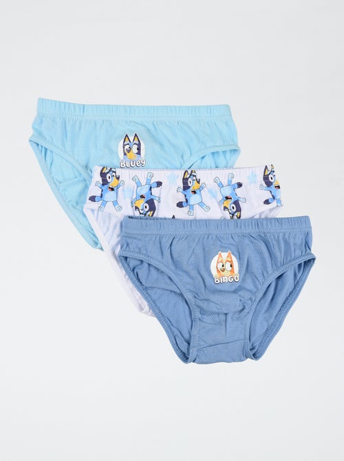 Pack de 3 slips 'Bluey' em algodão - Kiabi