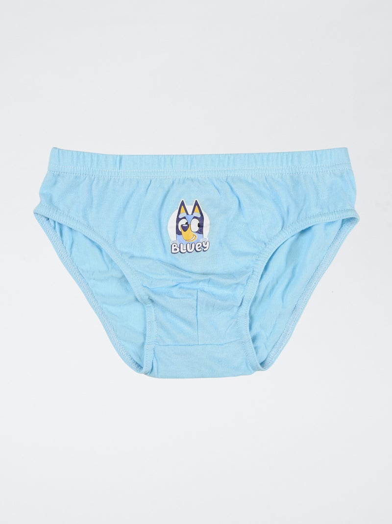 Pack de 3 slips 'Bluey' em algodão Azul - Kiabi