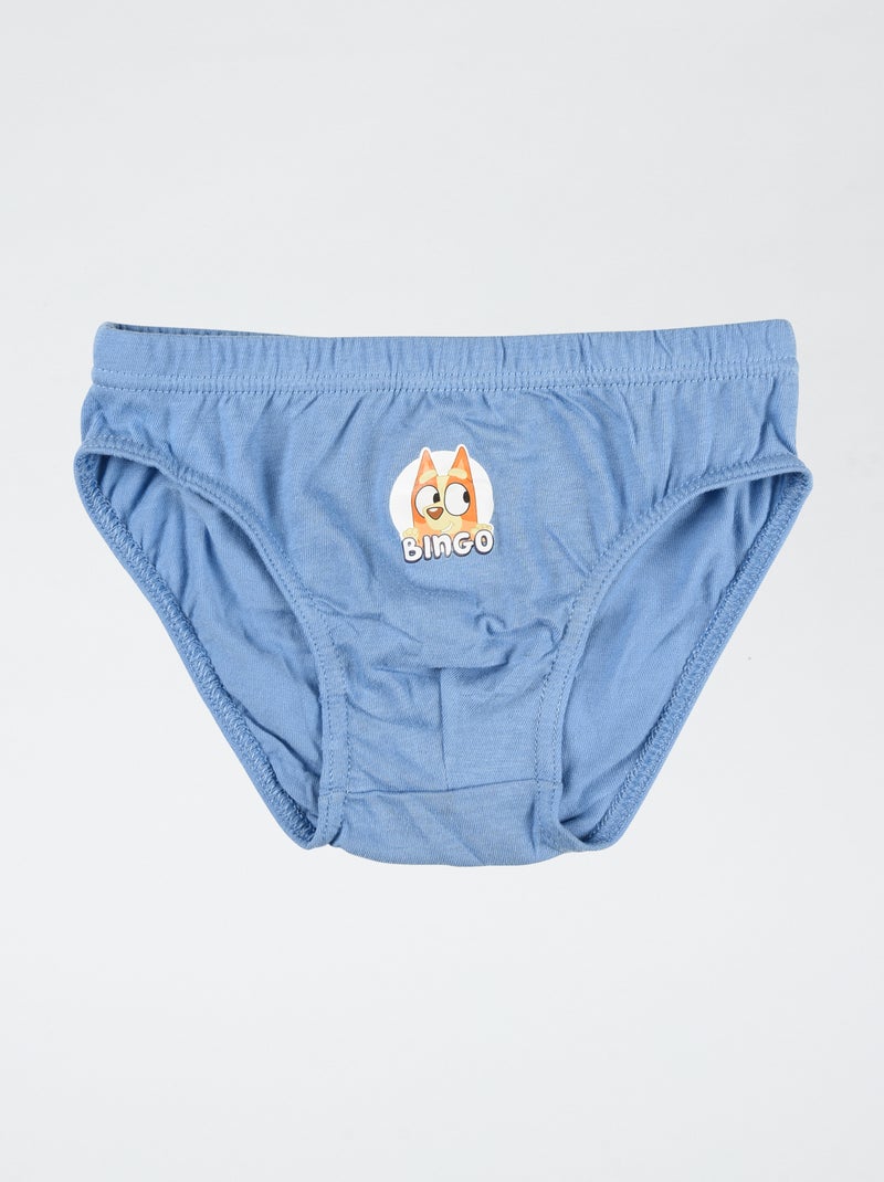 Pack de 3 slips 'Bluey' em algodão Azul - Kiabi